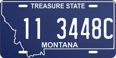 MT license plate 113448C