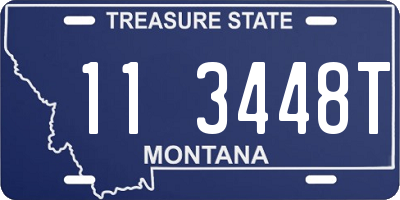 MT license plate 113448T