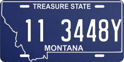 MT license plate 113448Y