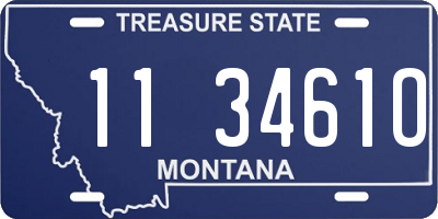 MT license plate 113461O