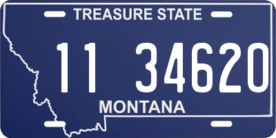 MT license plate 113462O