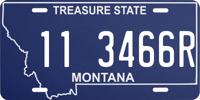 MT license plate 113466R