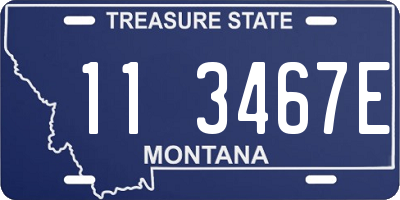 MT license plate 113467E