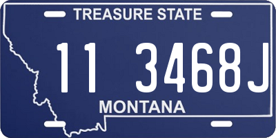 MT license plate 113468J