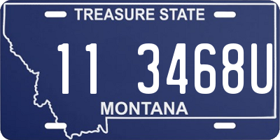 MT license plate 113468U