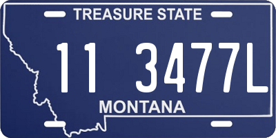 MT license plate 113477L