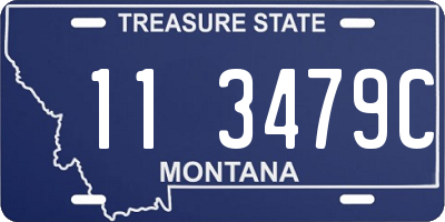 MT license plate 113479C