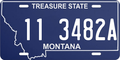 MT license plate 113482A