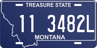 MT license plate 113482L