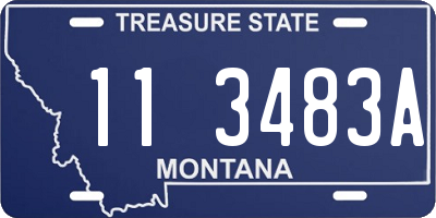 MT license plate 113483A