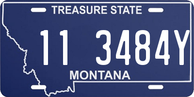MT license plate 113484Y