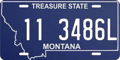 MT license plate 113486L