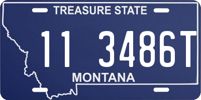 MT license plate 113486T