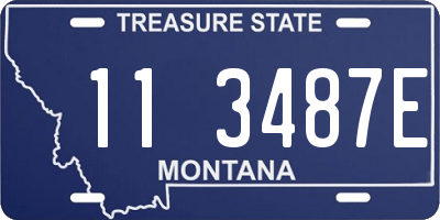 MT license plate 113487E