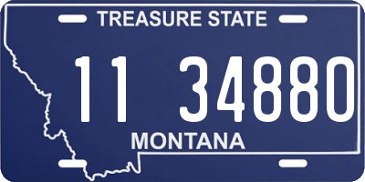 MT license plate 113488O