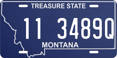 MT license plate 113489Q