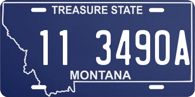 MT license plate 113490A