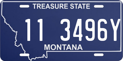 MT license plate 113496Y