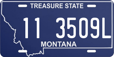 MT license plate 113509L