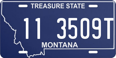 MT license plate 113509T