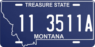 MT license plate 113511A