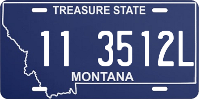 MT license plate 113512L