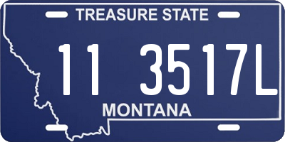 MT license plate 113517L