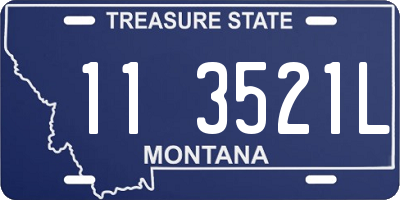 MT license plate 113521L