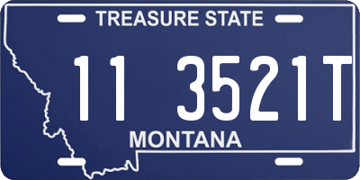 MT license plate 113521T