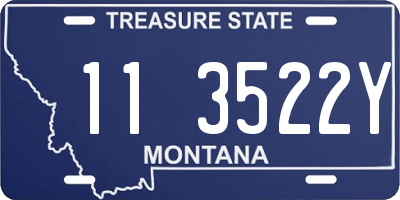 MT license plate 113522Y