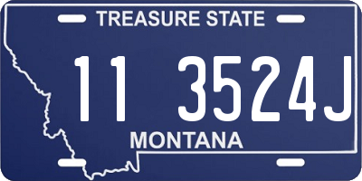 MT license plate 113524J