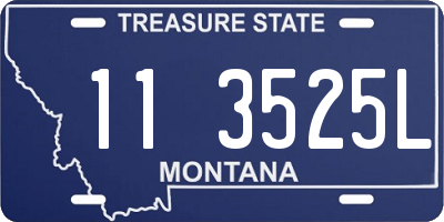 MT license plate 113525L