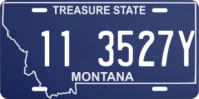 MT license plate 113527Y