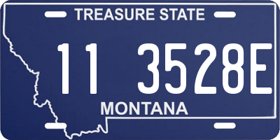 MT license plate 113528E