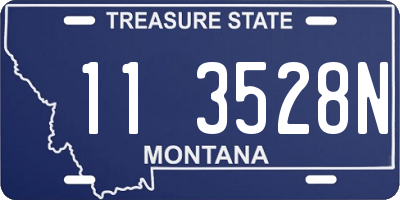 MT license plate 113528N