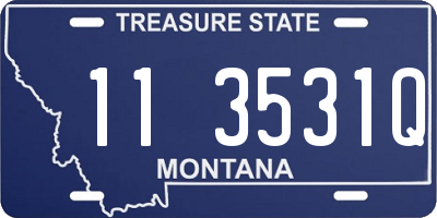 MT license plate 113531Q