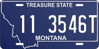 MT license plate 113546T