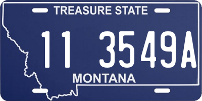 MT license plate 113549A