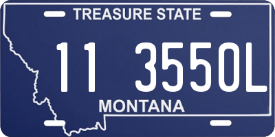 MT license plate 113550L