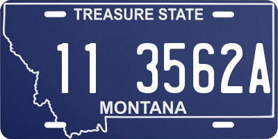 MT license plate 113562A