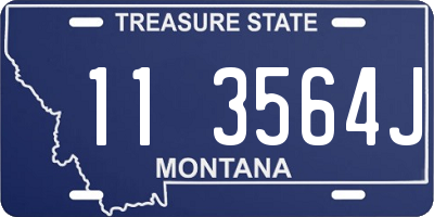 MT license plate 113564J