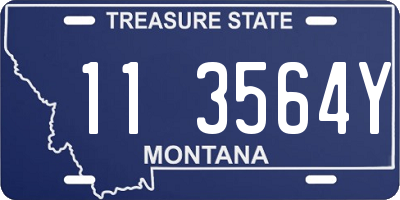 MT license plate 113564Y