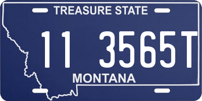 MT license plate 113565T