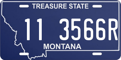 MT license plate 113566R