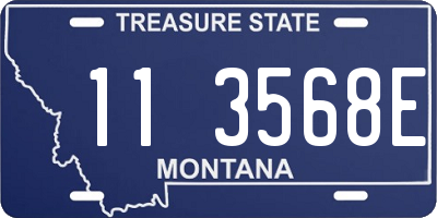 MT license plate 113568E