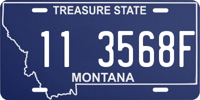 MT license plate 113568F