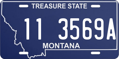 MT license plate 113569A