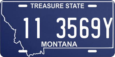 MT license plate 113569Y