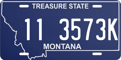 MT license plate 113573K