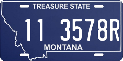 MT license plate 113578R